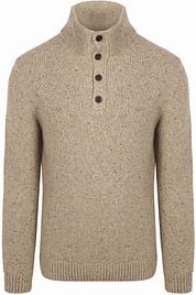 Gant Mocker Pullover Wool Blend Sand