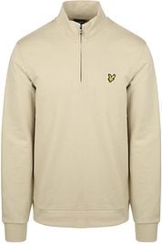 Lyle & Scott Sweat Half Zip Greige