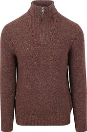 McGregor Half Zip Pullover Merino Wool Brown
