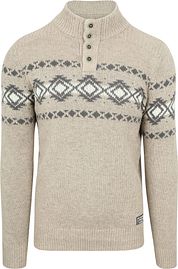 NZA Mocker Sweater Wool Mix River Greige