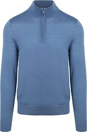 Suitable Merino Half Zip Sweater Ink Blue