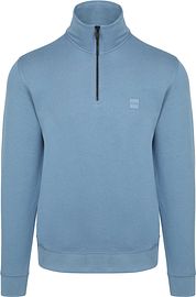 BOSS Zetrust Half Zip Sweater Blue