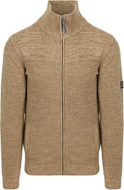 Petrol Cardigan Maywood Brown