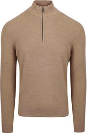 Suitable Half Zip Pullover Structure Beige