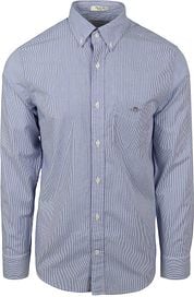 Gant Poplin Banker Shirt Stripe Blue