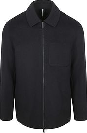 Profuomo Overshirt Woolblend Navy