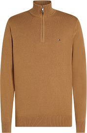 Tommy Hilfiger Half Zip Pullover Camel
