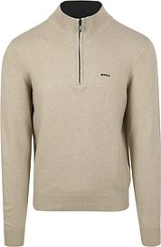 NZA Half Zip Sweater Christopher Melange Sand