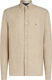 Tommy Hilfiger Shirt Linen Sandalwood