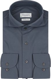 Profuomo Japanese Knitted Shirt Denim Blue