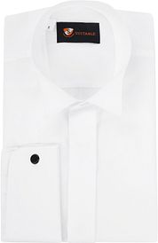 Tuxedo Shirt Wing Tip White
