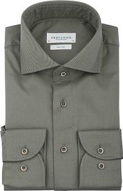 Profuomo Twill Shirt Dark Green