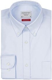 Steppin' Out Shirt Twill Extra Long Sleeves Light Blue