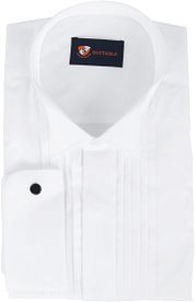 Tuxedo Shirt Pleated White Wing Tip