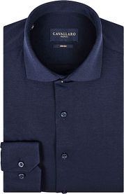 Cavallaro Piqué Shirt Navy