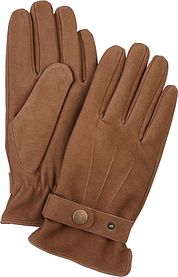Profuomo Gloves Wool Camel Leather