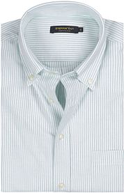 Steppin' Out Shirt Oxford Stripes Green
