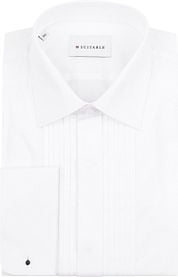 Tuxedo Shirt Pleated Wing Tip