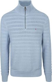 Tommy Hilfiger Pullover Halfzip Structure Indigo