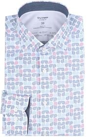 OLYMP Shirt Level 5 Print Multicolour