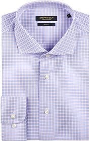 Steppin' Out Shirt Slim-Fit Checks Blue Red