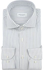 Profuomo Shirt Stripe Cutaway Blue