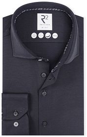 R2 Shirt Dobby Knitted Anthracite