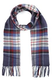 Suitable Men's Scarf Check Blue Red