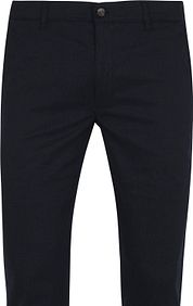 Suitable Chino Pico Print Navy Blue