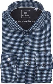 Blue Industry Shirt Print Blue