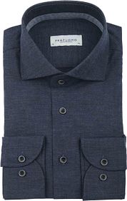 Profuomo Shirt Flanel Dark Blue 