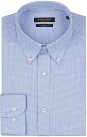 Steppin' Out Shirt Mini Checks Light Blue