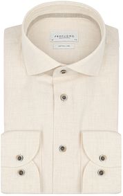 Profuomo Shirt Linen Blend Ecru