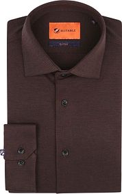 Suitable Shirt Pique Brown