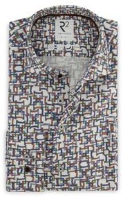 R2 Shirt Knitted Print Multicolour