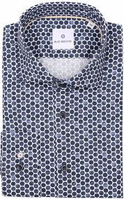Blue Industry Shirt Dots Dark Blue