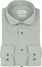 Profuomo Shirt Linen Blend Light Green