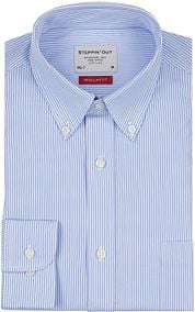Steppin' Out Shirt Extra Long Sleeves Stripe Light Blue