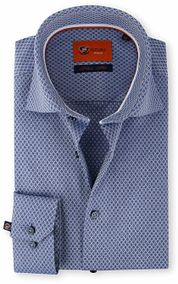 Suitable Shirt Kobalt Print 61-07