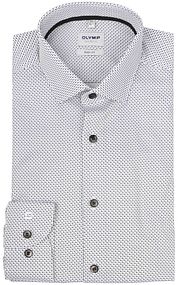OLYMP Shirt Level 5 Print White