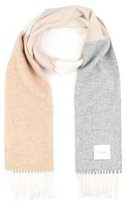 Profuomo Scarf Lambswool Grey Beige