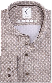 R2 Shirt Sorona Flower Print Beige