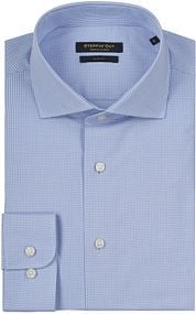 Steppin' Out Shirt Slim-Fit Checks Light Blue