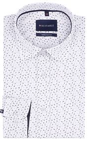 Suitable Shirt Leaf Print White