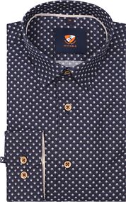 Suitable Shirt Print Dark Blue 267-10