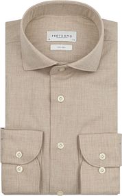 Profuomo Shirt Peached Twill Flanel Beige