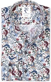 R2 Shirt Poplin Flower Print Multicolour