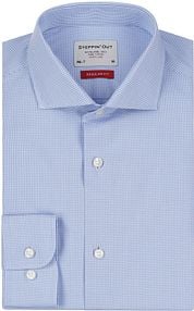 Steppin' Out Shirt Extra Long Sleeves Checks Blue
