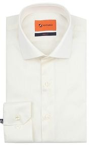 Suitable Shirt Extra Long Sleeves Twill Ecru