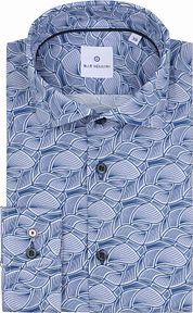Blue Industry Shirt Print Blue